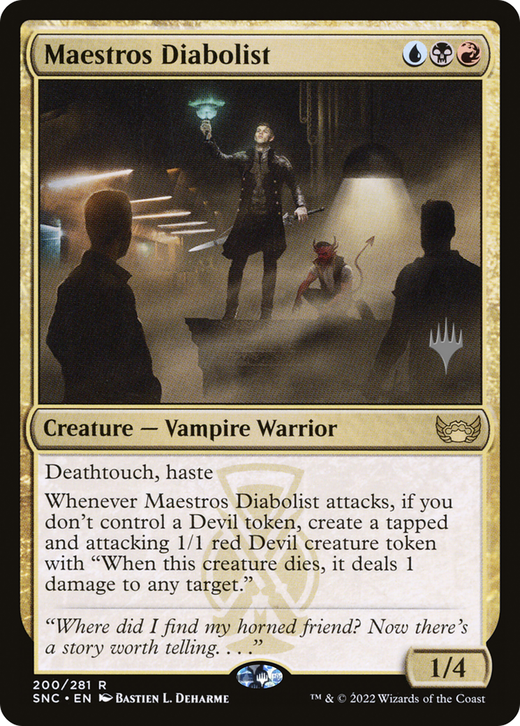 Maestros Diabolist (Promo Pack) [Streets of New Capenna Promos] | Grognard Games