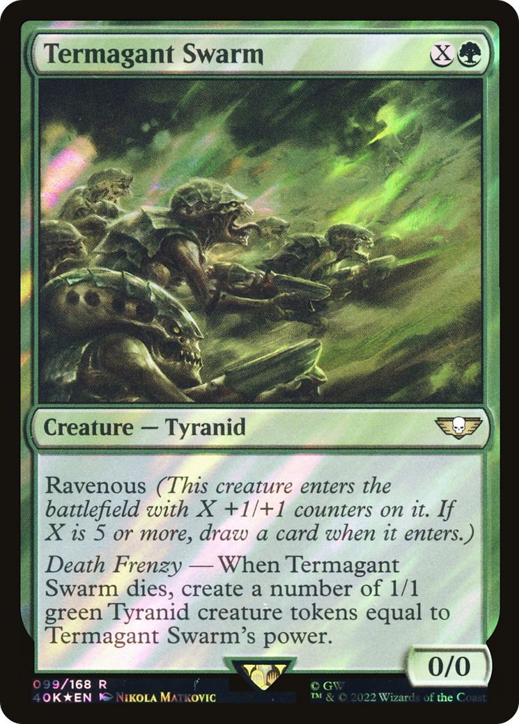 Termagant Swarm (Surge Foil) [Universes Beyond: Warhammer 40,000] | Grognard Games