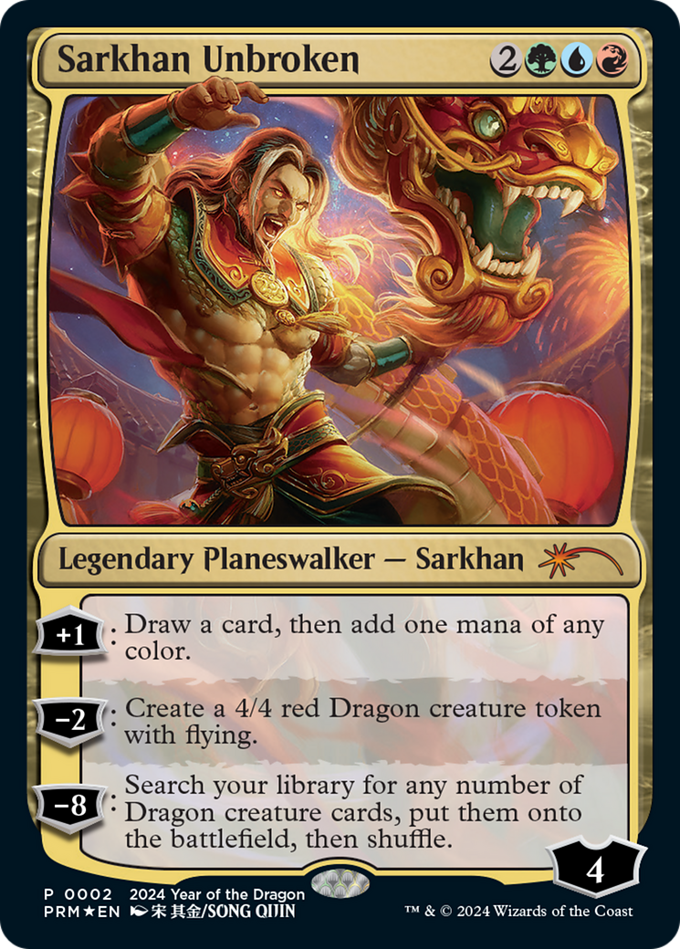 Sarkhan Unbroken (Year of the Dragon 2024) [Standard Showdown Promos] | Grognard Games