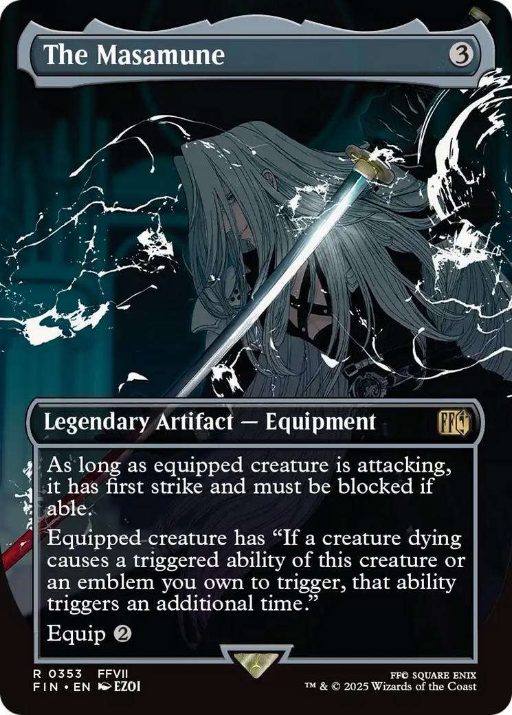The Masamune (FIN-353) - FINAL FANTASY (Borderless) Foil | Grognard Games