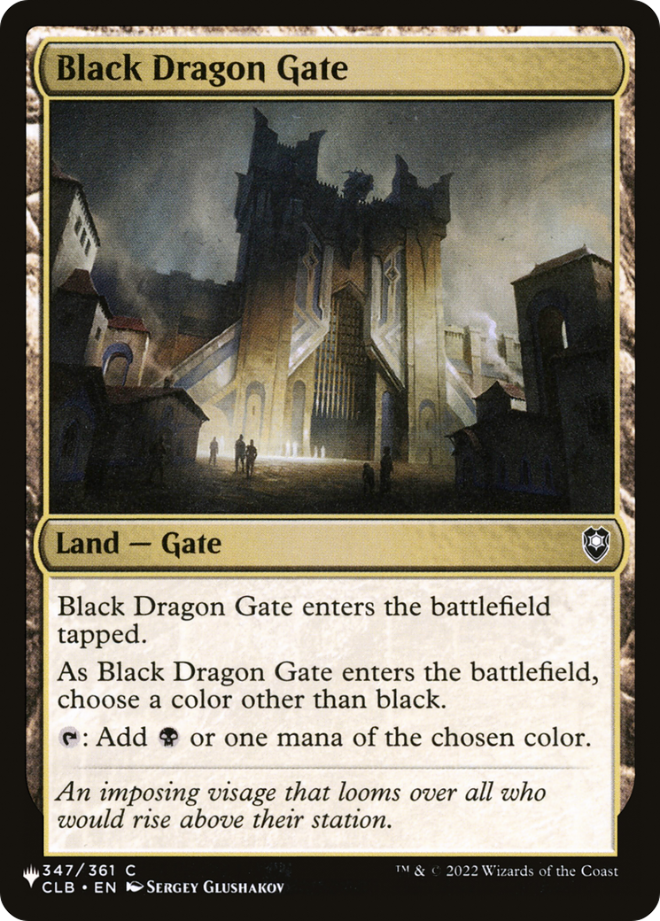 Black Dragon Gate [The List] | Grognard Games