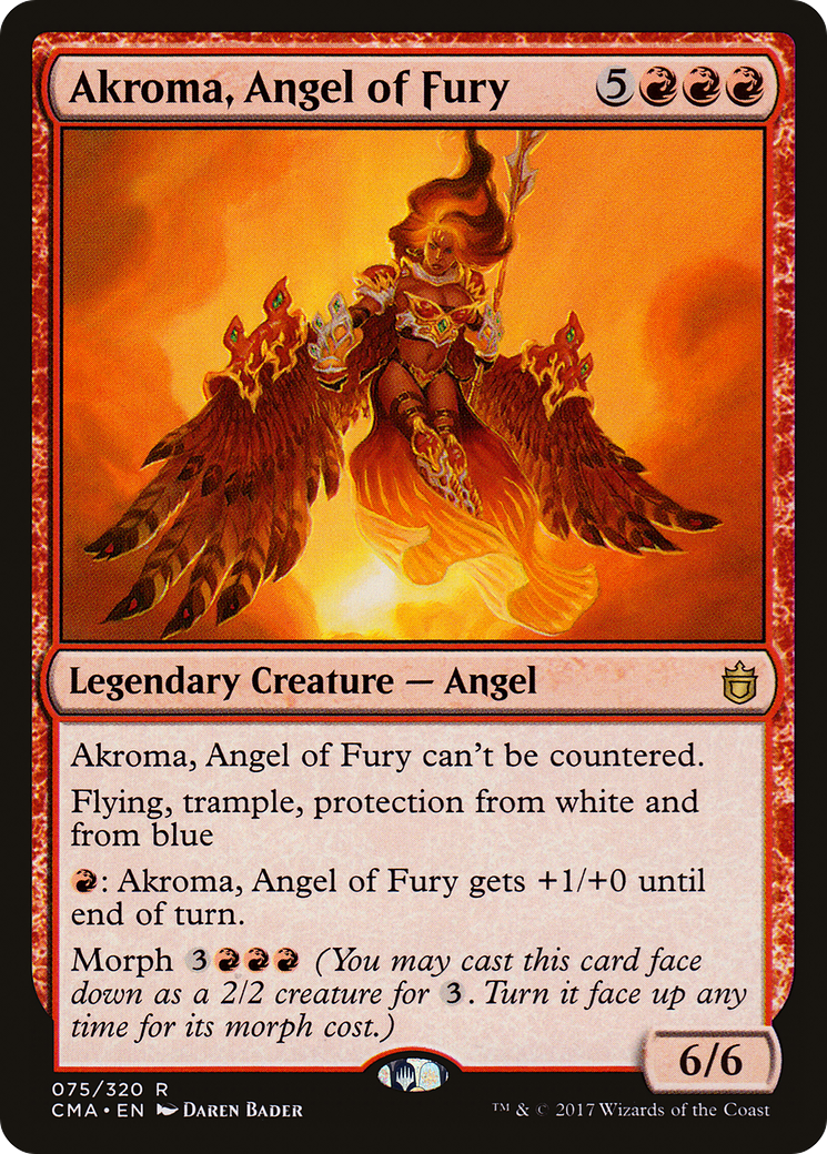 Akroma, Angel of Fury [Commander Anthology] | Grognard Games