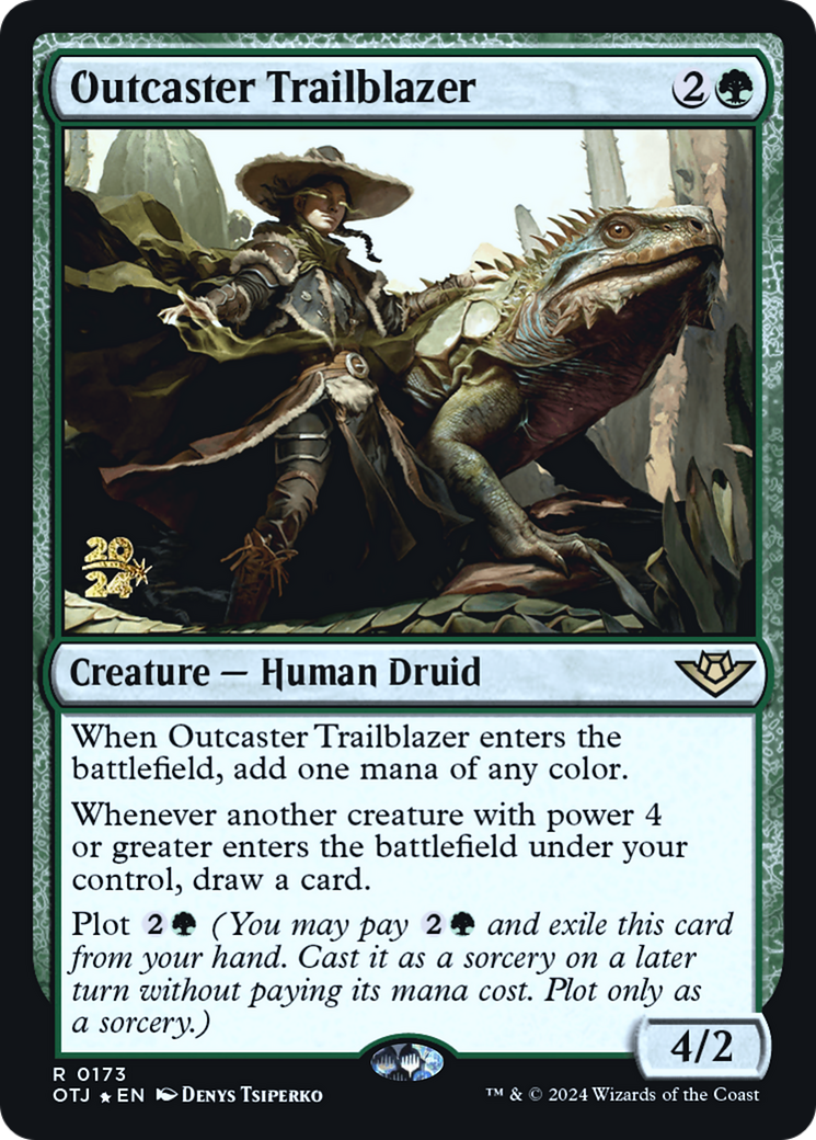 Outcaster Trailblazer [Outlaws of Thunder Junction Prerelease Promos] | Grognard Games