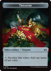 Zombie Druid // Treasure Double-Sided Token [Tarkir: Dragonstorm Tokens] | Grognard Games