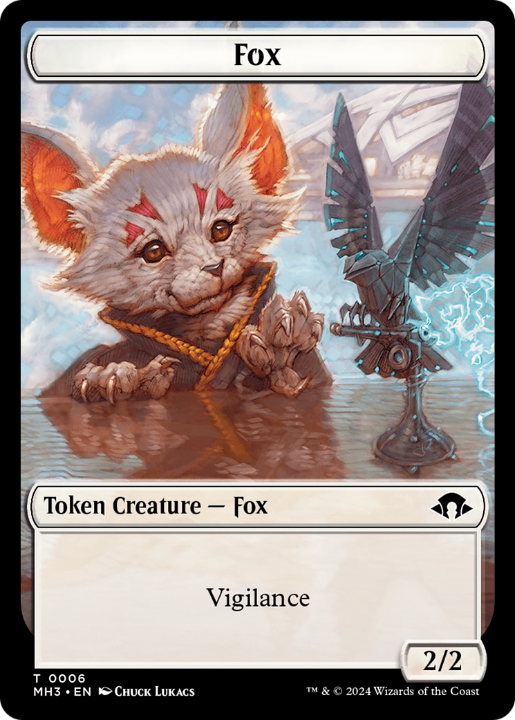 Phyrexian Germ // Fox Double-Sided Token [Modern Horizons 3 Tokens] | Grognard Games