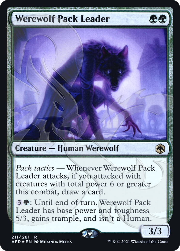 Werewolf Pack Leader (Ampersand Promo) [Dungeons & Dragons: Adventures in the Forgotten Realms Promos] | Grognard Games