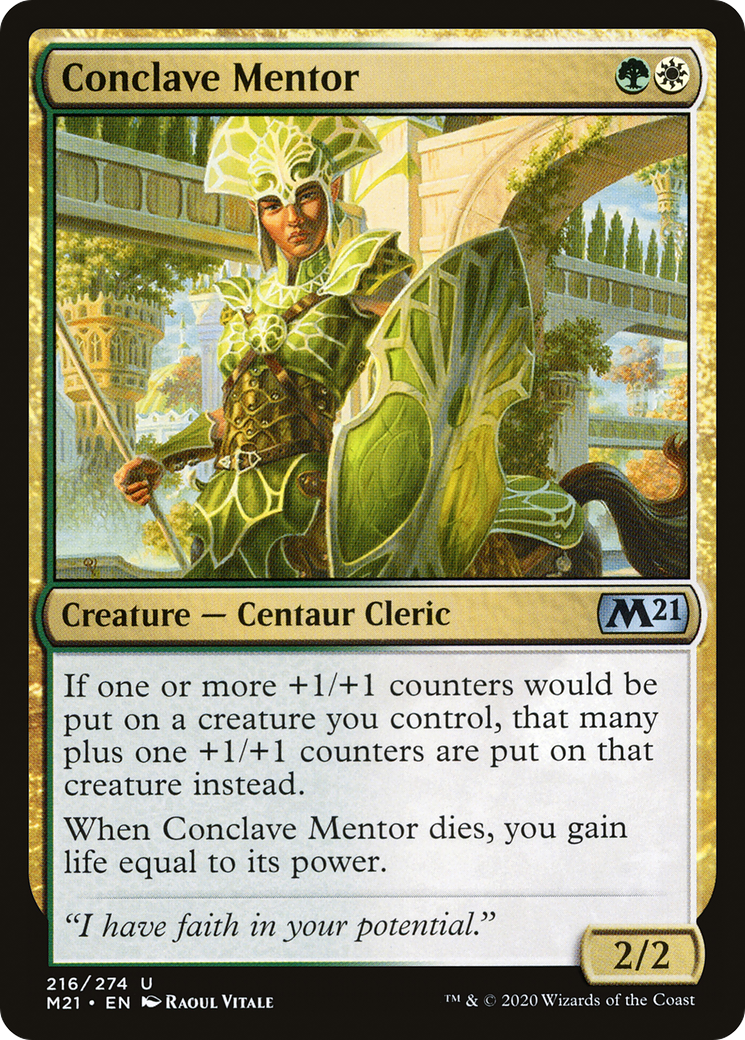 Conclave Mentor (M21-216) - Core Set 2021 Foil | Grognard Games