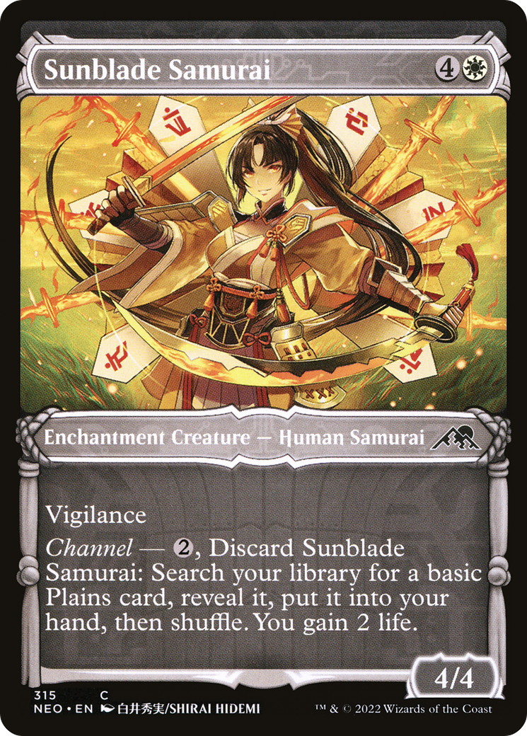 Sunblade Samurai (Showcase Samurai) [Kamigawa: Neon Dynasty] | Grognard Games