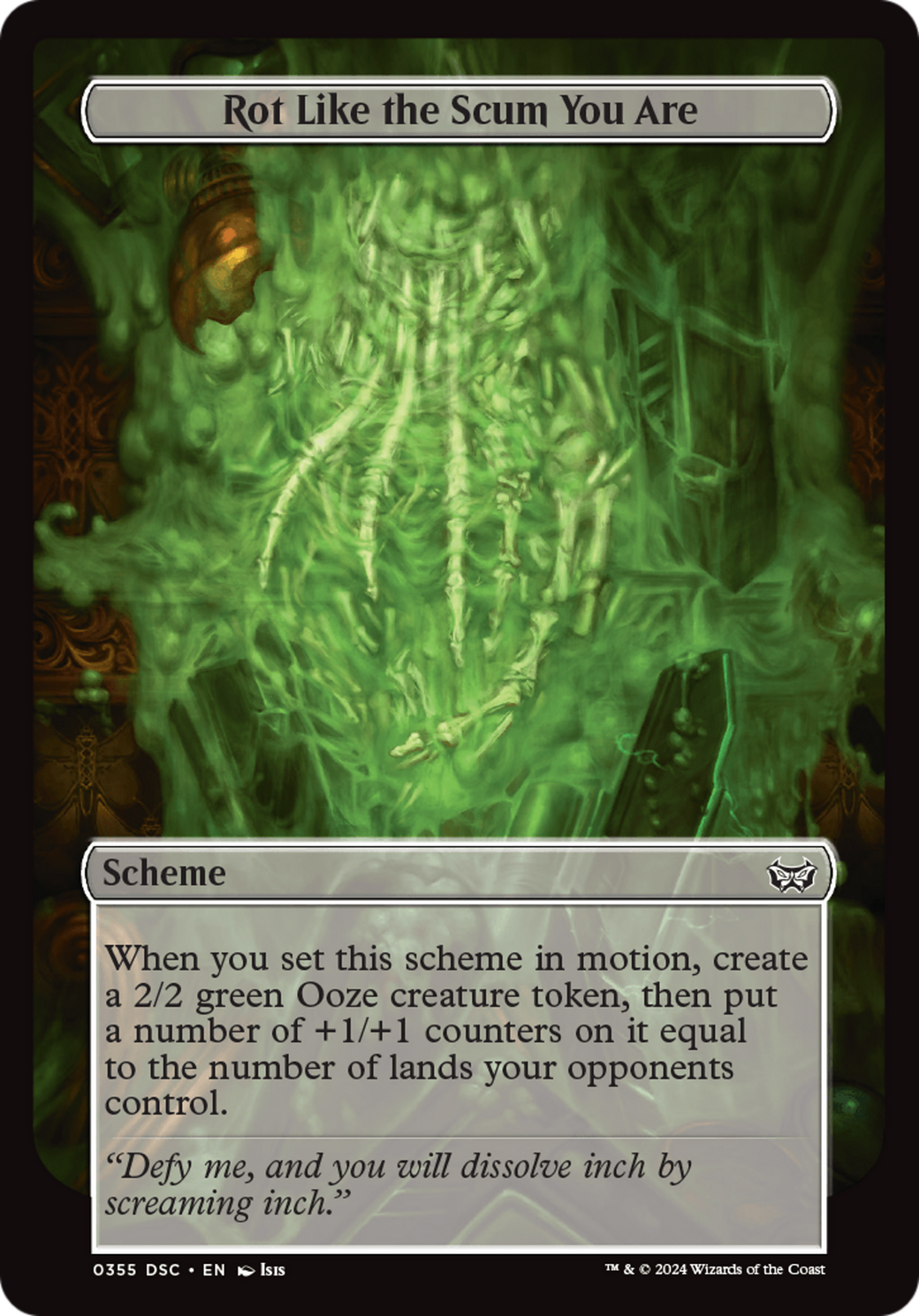 Rot Like the Scum You Are (Full Art) [Duskmourn: Archenemy] | Grognard Games