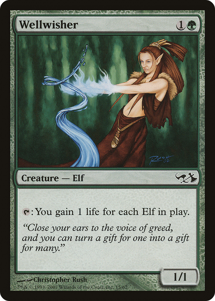 Wellwisher (EVG-015) - Duel Decks: Elves vs. Goblins Foil | Grognard Games