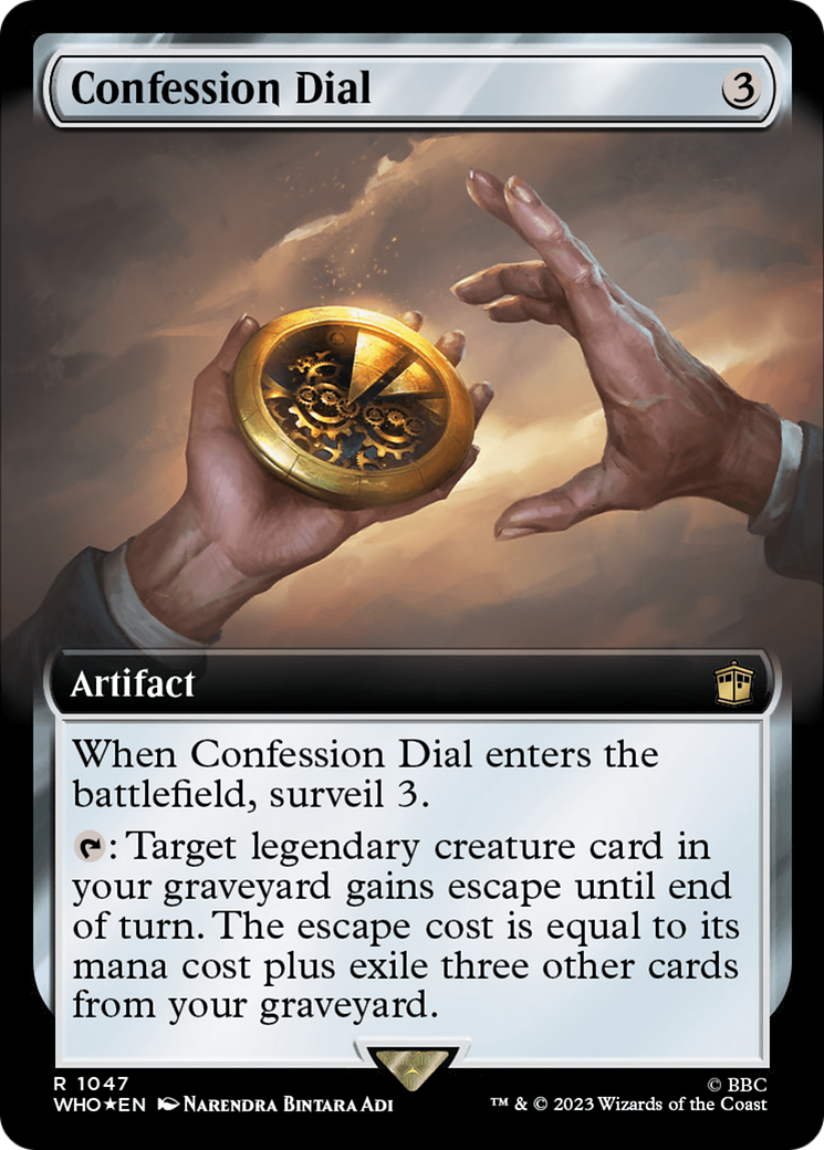 Confession Dial (Extended Art) (Surge Foil) [Doctor Who] | Grognard Games