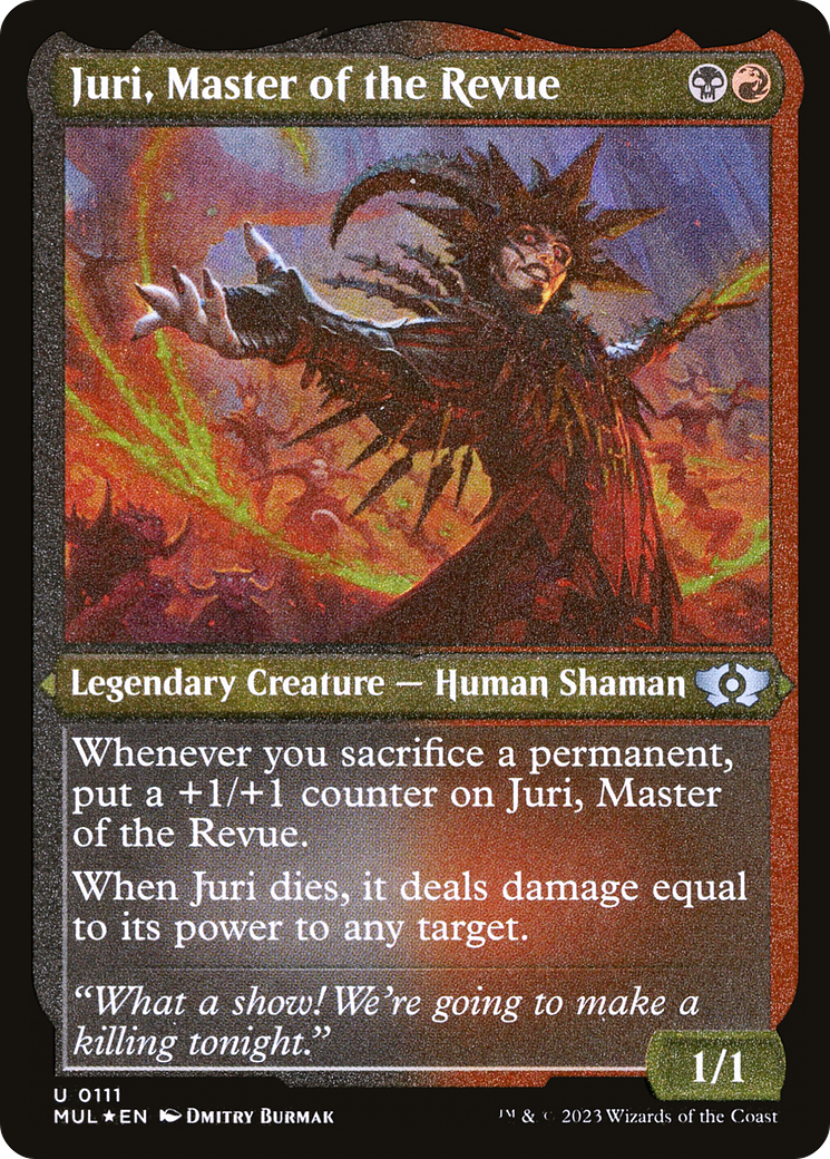 Juri, Master of the Revue (Foil Etched) (MUL-111) - Multiverse Legends Foil | Grognard Games