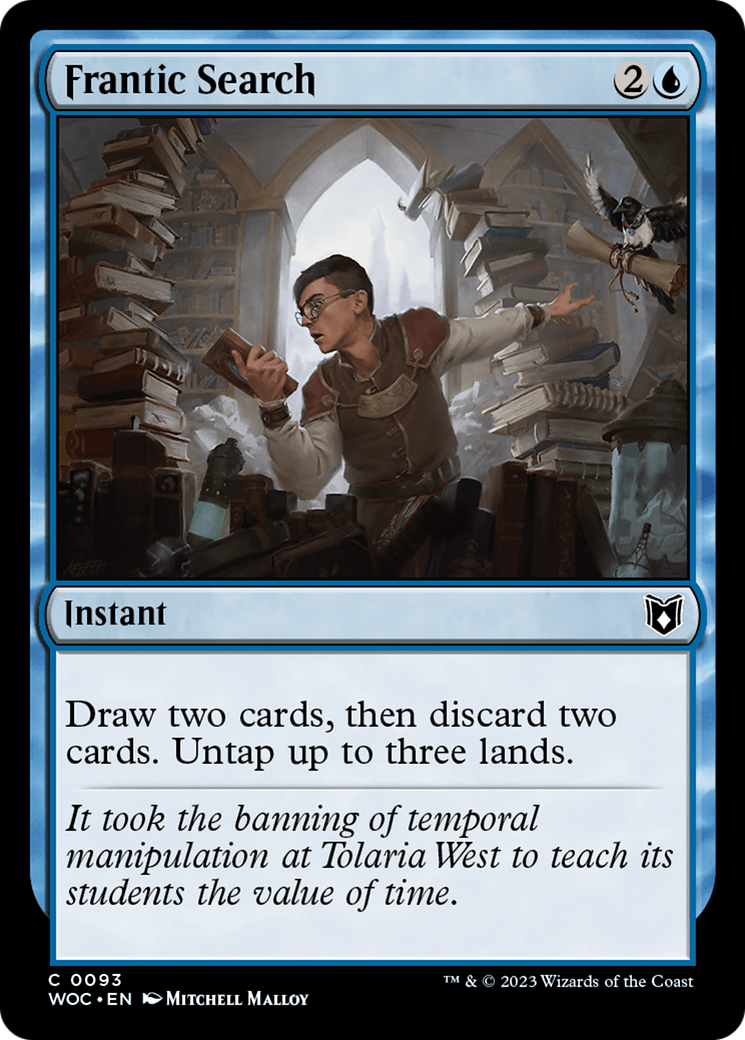 Frantic Search [Wilds of Eldraine Commander] | Grognard Games