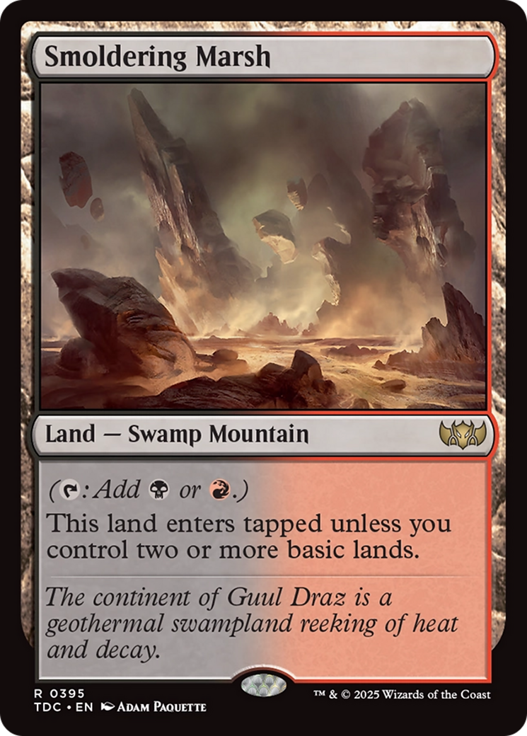 Smoldering Marsh [Tarkir: Dragonstorm Commander] | Grognard Games