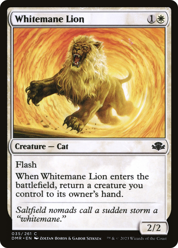 Whitemane Lion (DMR-035) - Dominaria Remastered Foil | Grognard Games