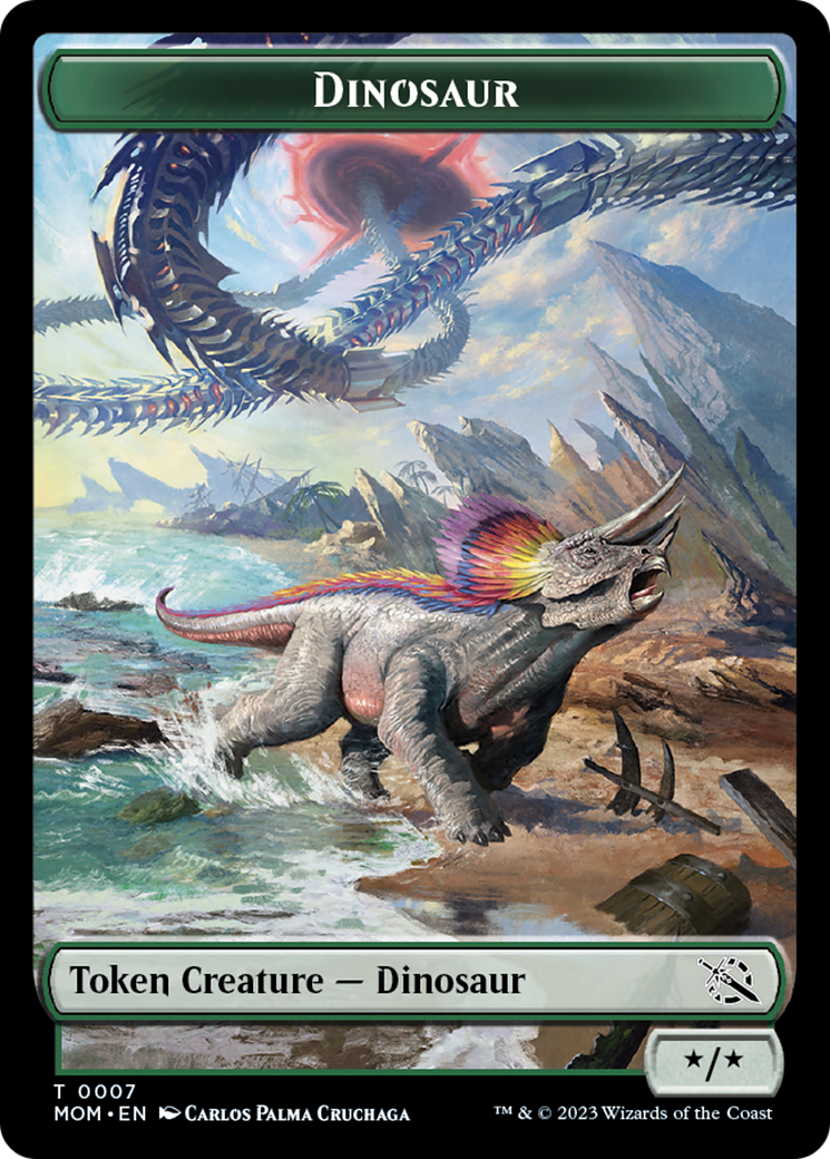 Dinosaur Token [March of the Machine Tokens] | Grognard Games