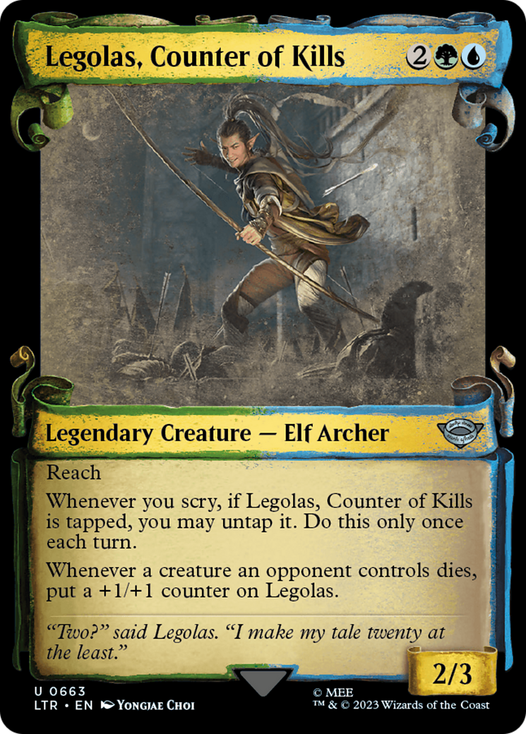 Legolas, Counter of Kills [The Lord of the Rings: Tales of Middle-Earth Showcase Scrolls] | Grognard Games