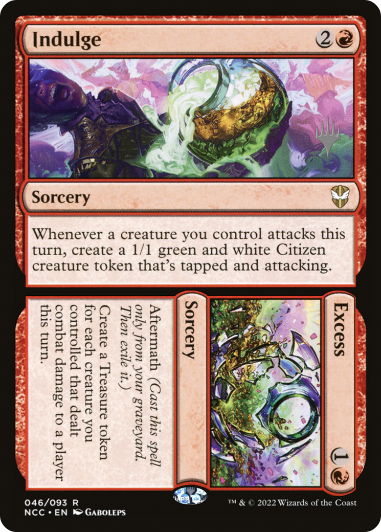 Indulge // Excess (Promo Pack) [Streets of New Capenna Commander Promos] | Grognard Games