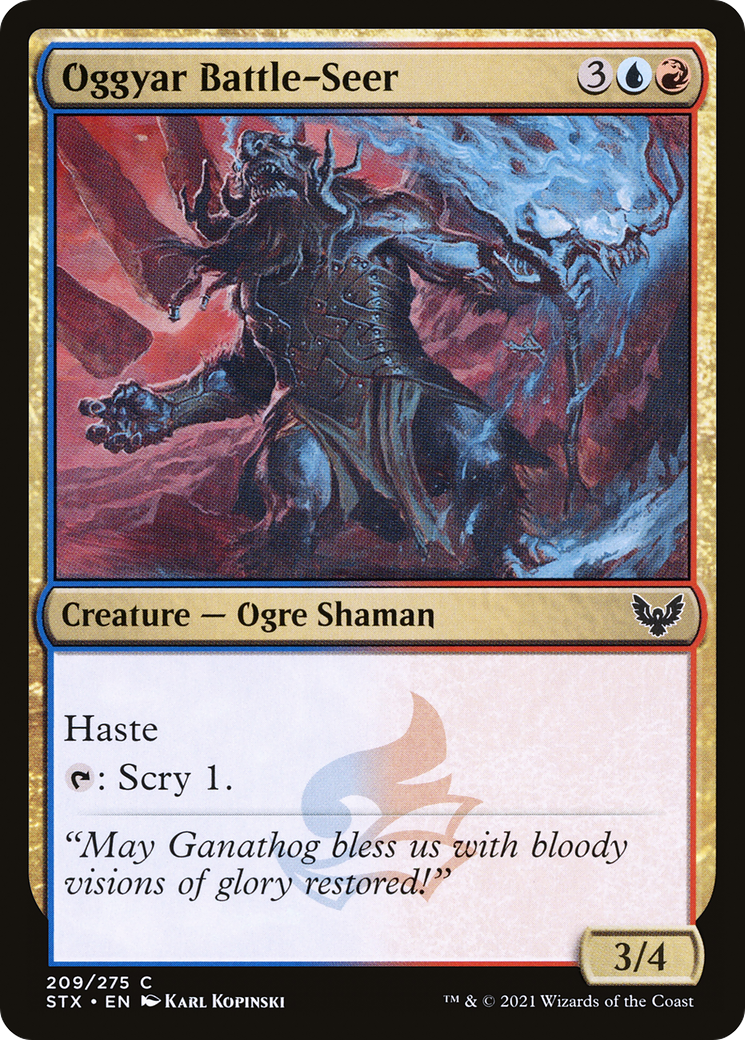 Oggyar Battle-Seer [Strixhaven: School of Mages] | Grognard Games