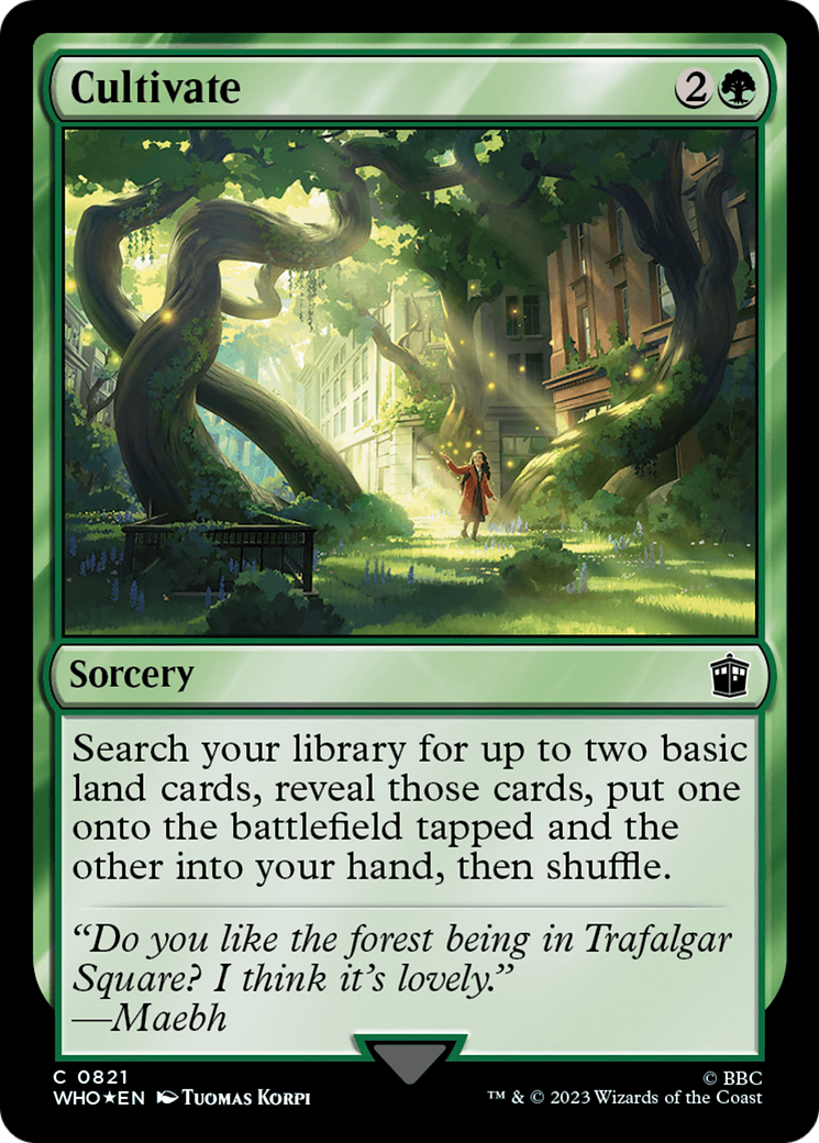 Cultivate (Surge Foil) [Doctor Who] | Grognard Games
