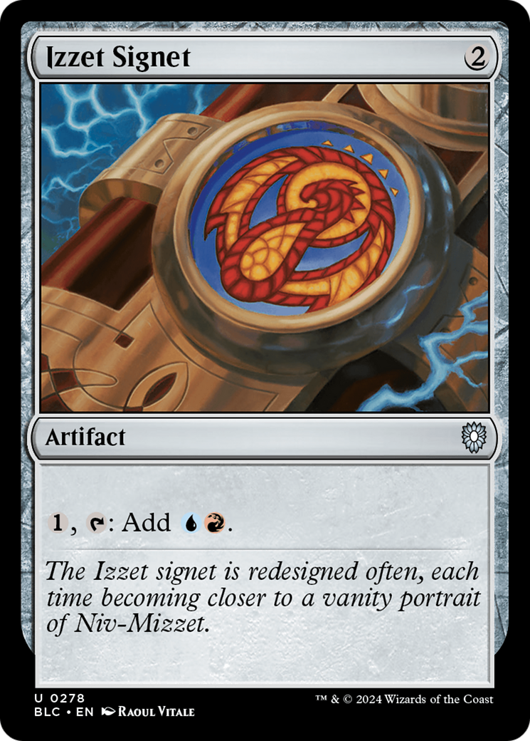 Izzet Signet [Bloomburrow Commander] | Grognard Games