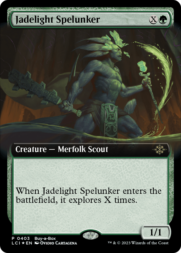 Jadelight Spelunker (Extended Art) (Buy-A-Box) [The Lost Caverns of Ixalan Promos] | Grognard Games