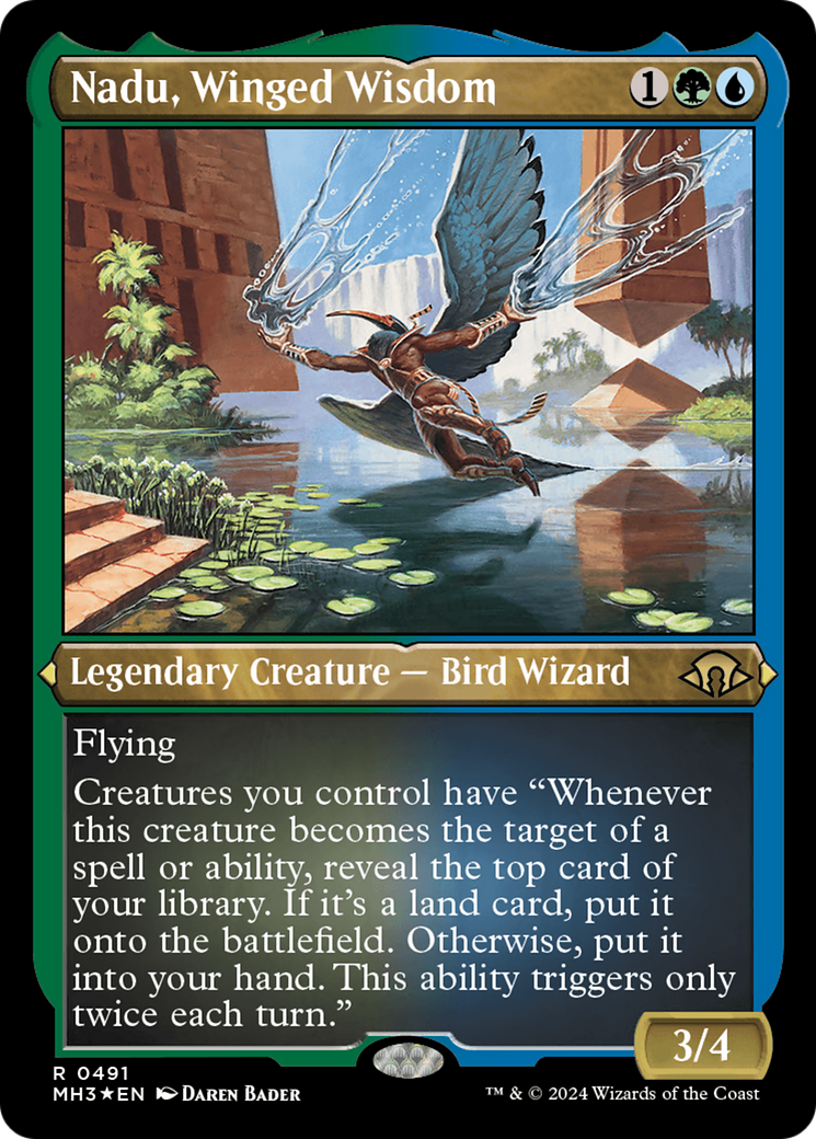 Nadu, Winged Wisdom (MH3-491) - Modern Horizons 3 Foil | Grognard Games