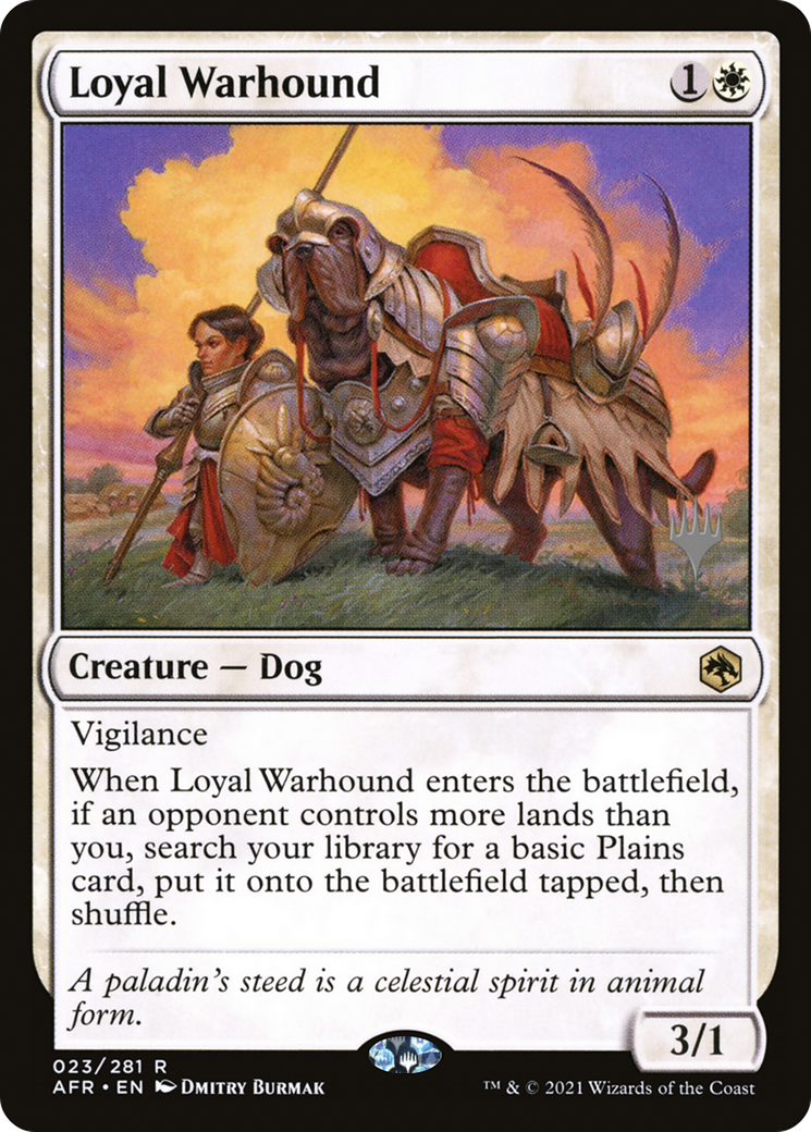 Loyal Warhound (Promo Pack) [Dungeons & Dragons: Adventures in the Forgotten Realms Promos] | Grognard Games