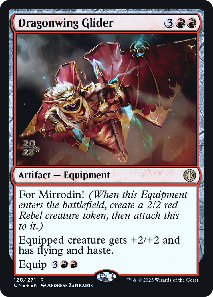 Dragonwing Glider [Phyrexia: All Will Be One Prerelease Promos] | Grognard Games