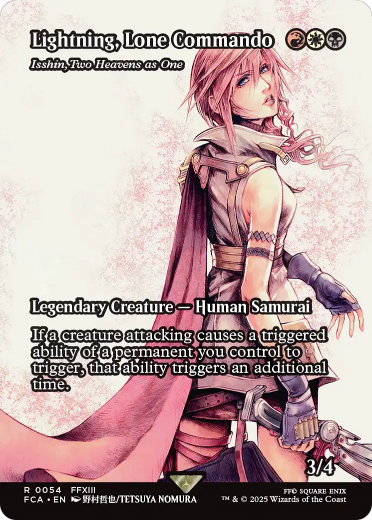 Lightning, Lone Commando - Isshin, Two Heavens as One (Showcase) (FCA-054) - FINAL FANTASY: Through the Ages | Grognard Games