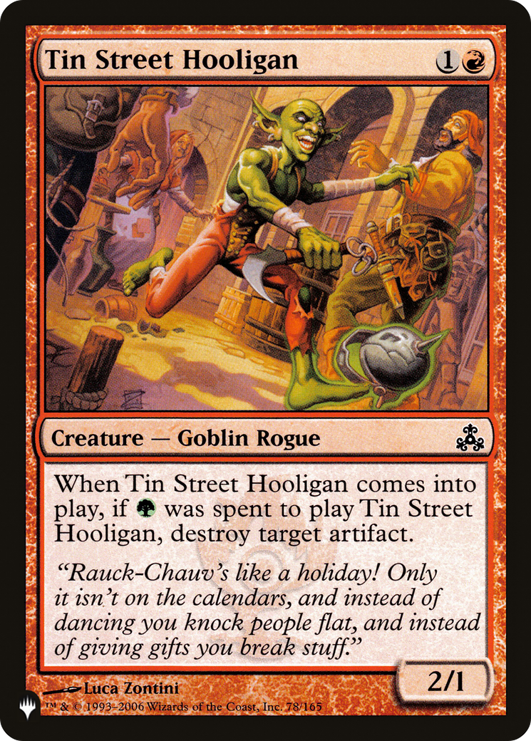 Tin Street Hooligan [The List] | Grognard Games
