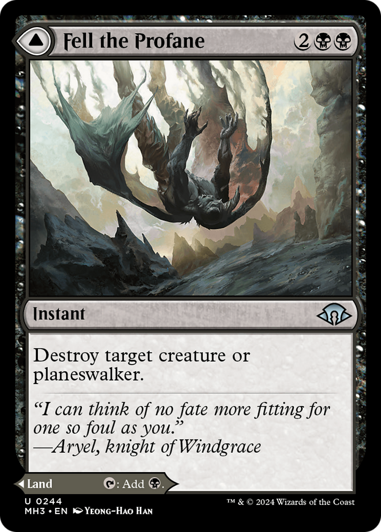 Fell the Profane // Fell Mire [Modern Horizons 3] | Grognard Games