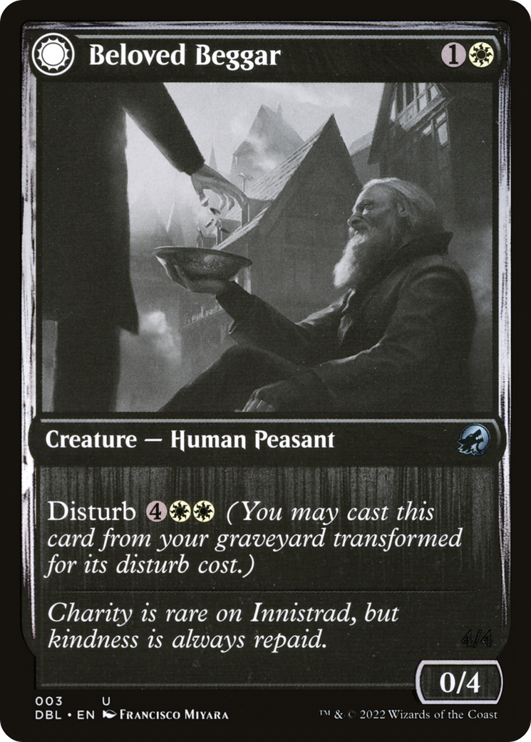 Beloved Beggar // Generous Soul [Innistrad: Double Feature] | Grognard Games