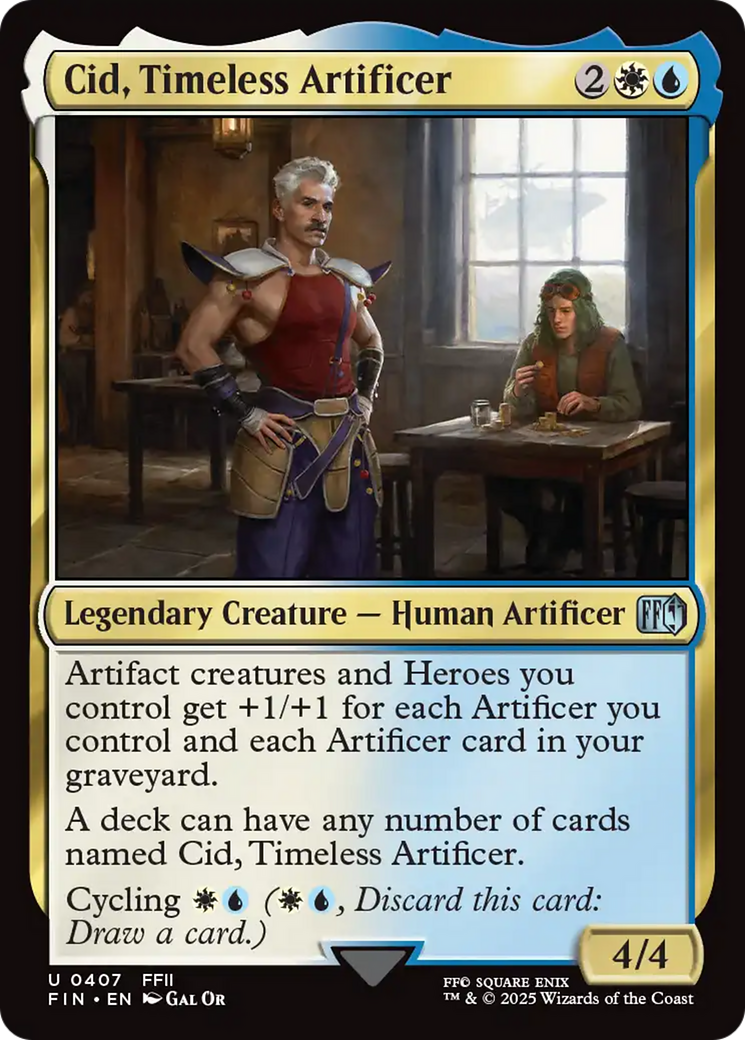 Cid, Timeless Artificer (0407) (FIN-407) - FINAL FANTASY Foil | Grognard Games