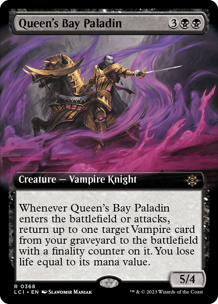 Queen's Bay Paladin (Extended Art) [The Lost Caverns of Ixalan] | Grognard Games