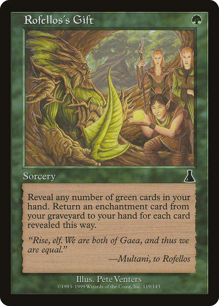 Rofellos's Gift [Urza's Destiny] | Grognard Games
