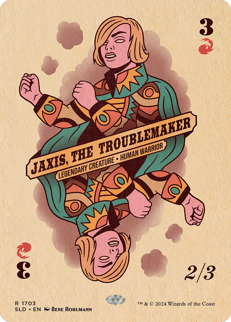 Jaxis, the Troublemaker (SLD-1703) - Secret Lair Drop (Borderless) Foil | Grognard Games