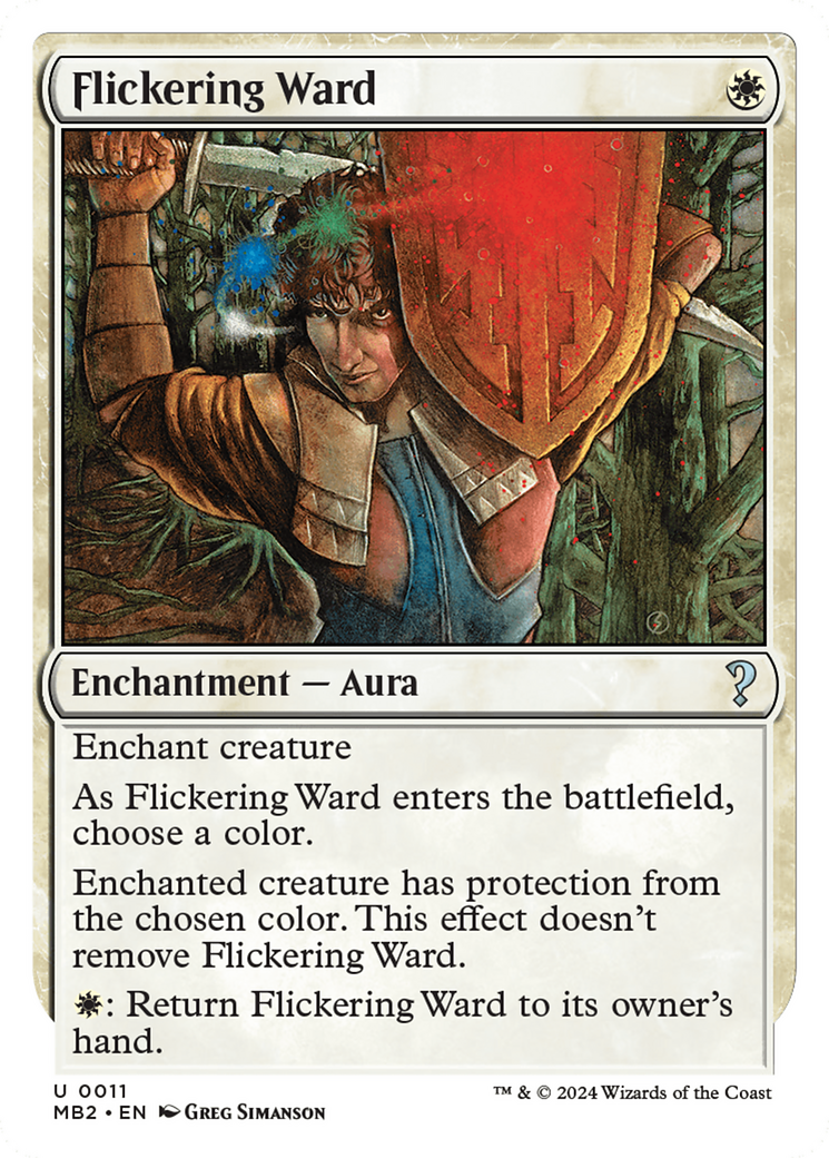 Flickering Ward (White Border) [Mystery Booster 2] | Grognard Games