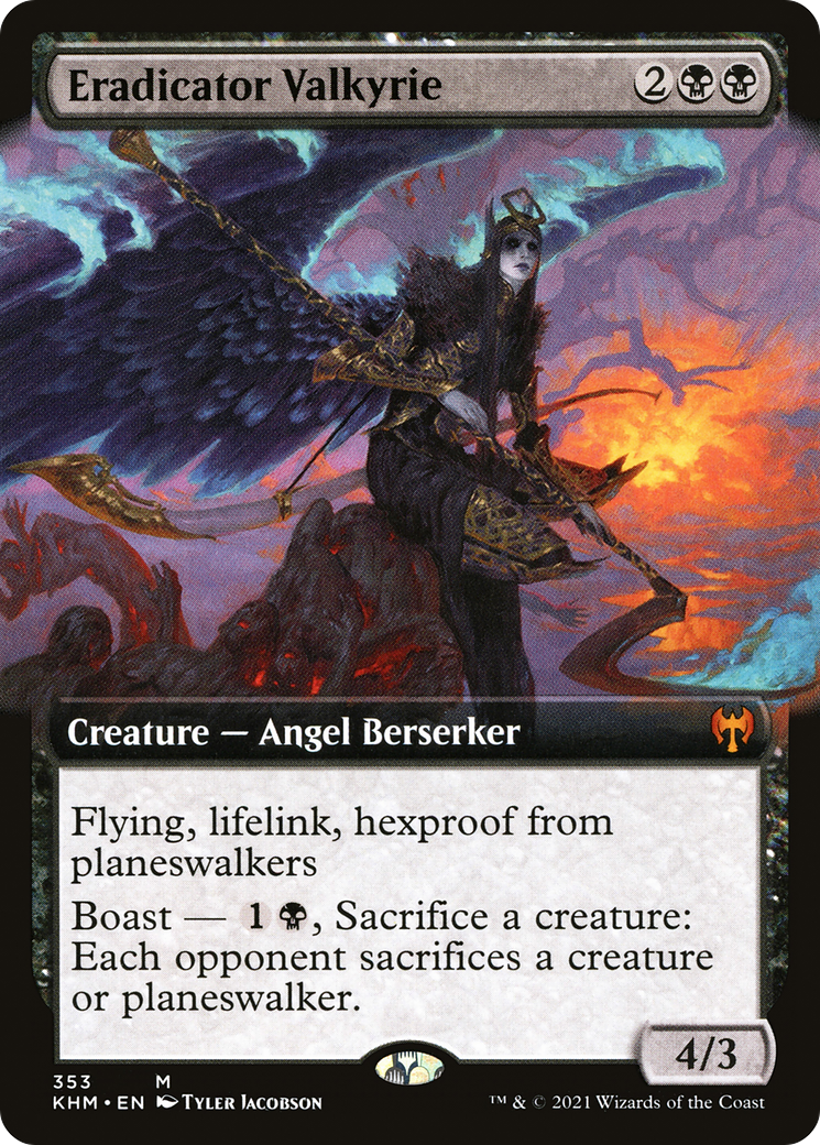 Eradicator Valkyrie (Extended Art) [Kaldheim] | Grognard Games