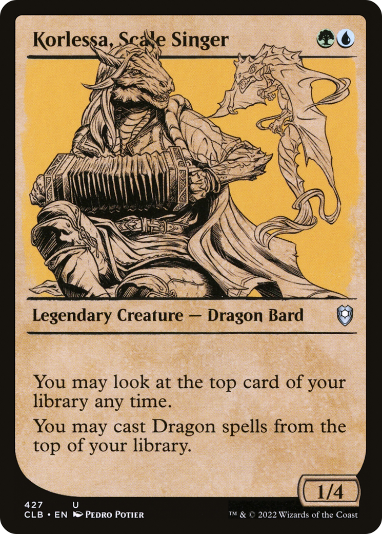 Korlessa, Scale Singer (Showcase) [Commander Legends: Battle for Baldur's Gate] | Grognard Games