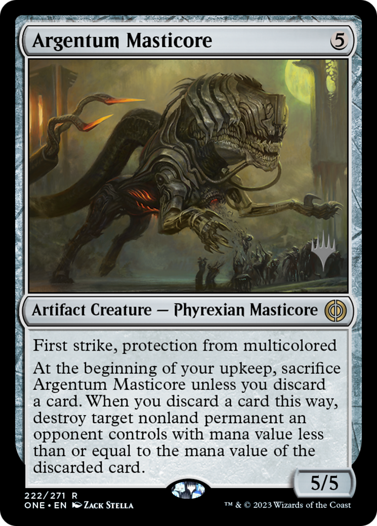 Argentum Masticore (Promo Pack) [Phyrexia: All Will Be One Promos] | Grognard Games
