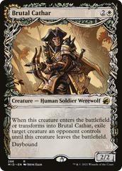 Brutal Cathar // Moonrage Brute (Showcase Equinox) [Innistrad: Midnight Hunt] | Grognard Games