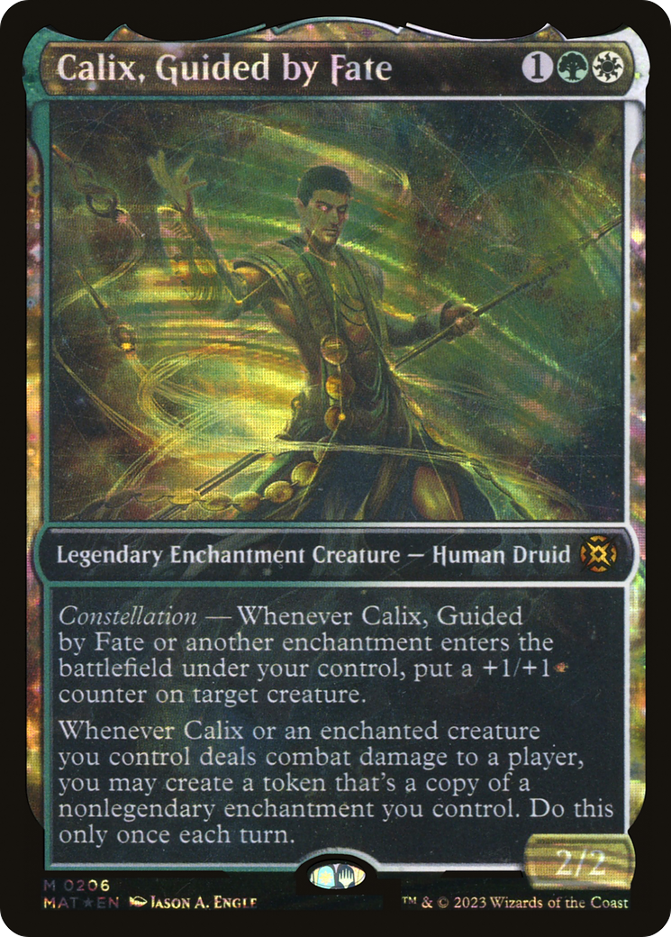 Calix, Guided by Fate (Showcase Halo Foil) [March of the Machine: The Aftermath] | Grognard Games