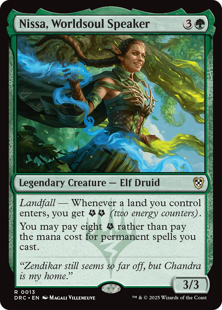Nissa, Worldsoul Speaker [Aetherdrift Commander] | Grognard Games