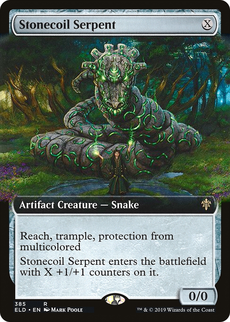 Stonecoil Serpent (ELD-385) - Throne of Eldraine: (Extended Art) | Grognard Games