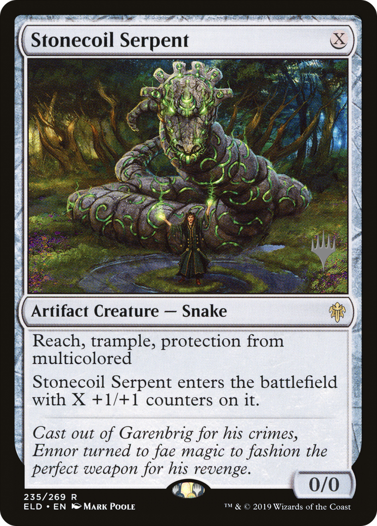 Stonecoil Serpent (Promo Pack) [Throne of Eldraine Promos] | Grognard Games