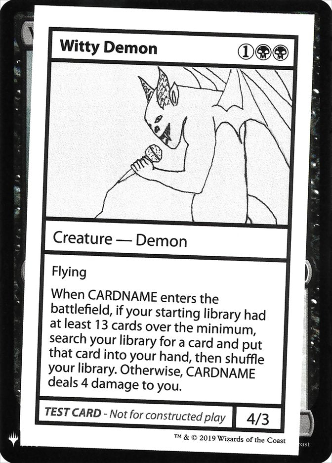 Witty Demon [Mystery Booster Playtest Cards] | Grognard Games