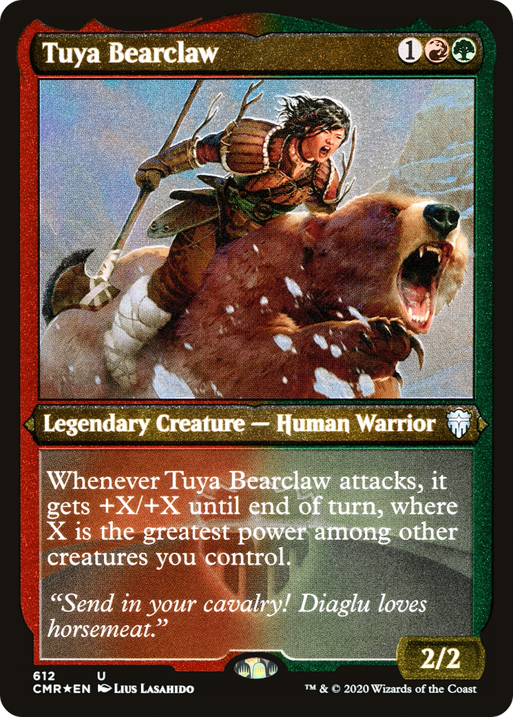 Tuya Bearclaw (Etched) [Commander Legends] | Grognard Games