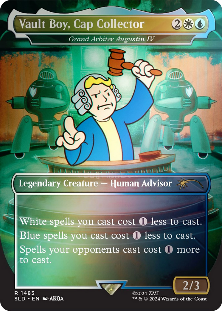 Vault Boy, Cap Collector - Grand Arbiter Augustin IV (Rainbow Foil) [Secret Lair Drop Series] | Grognard Games
