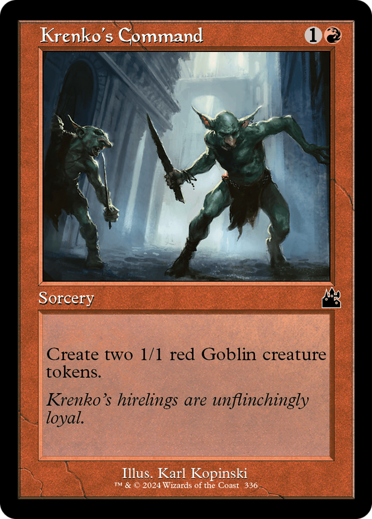 Krenko's Command (Retro Frame) [Ravnica Remastered] | Grognard Games